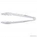 New Star Foodservice 35643 Utility Tong High Heat Plastic Scalloped 9 inch Set of 12 Clear - B009LMM40M